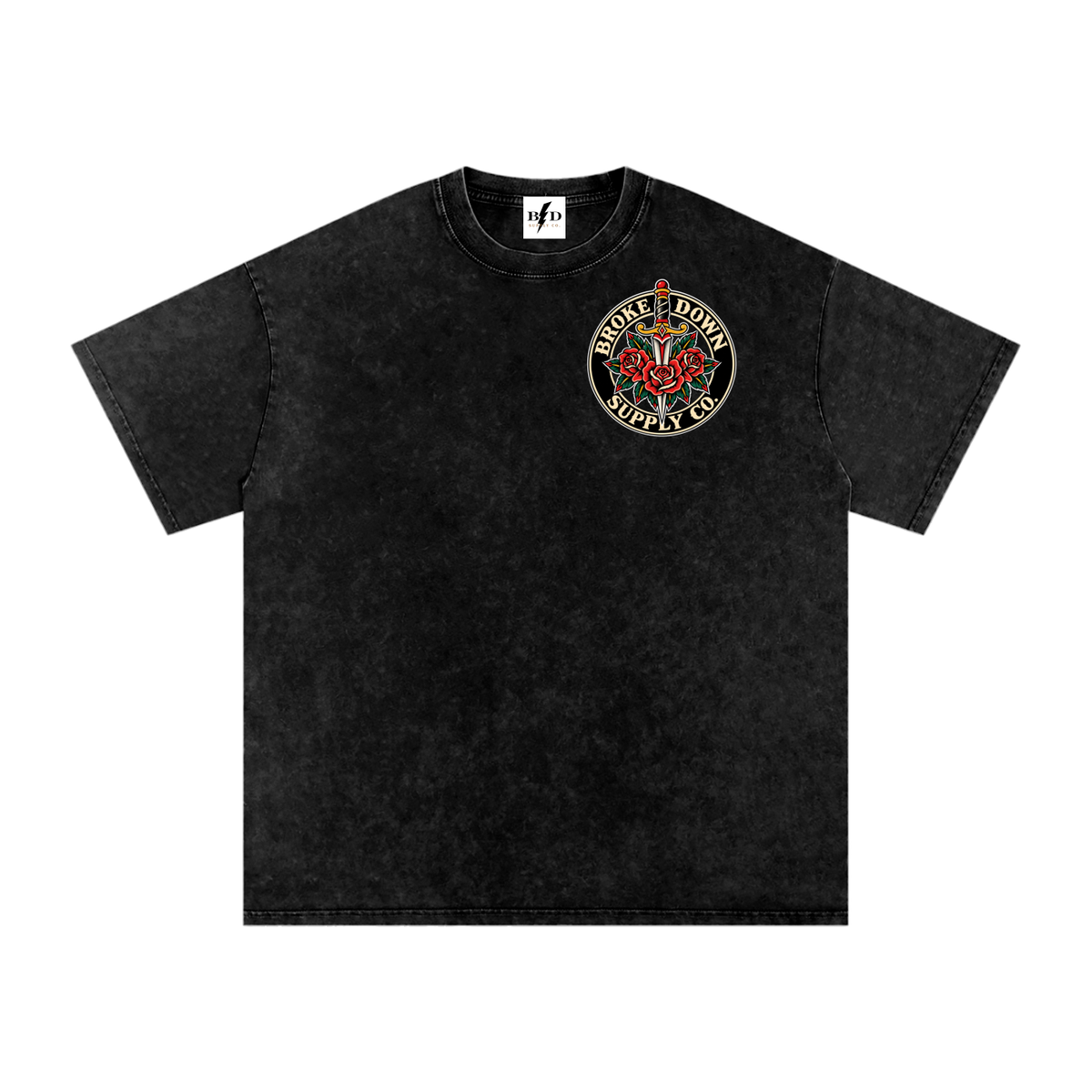 Frankenstein - Snow Washed Oversized Cotton T-Shirt