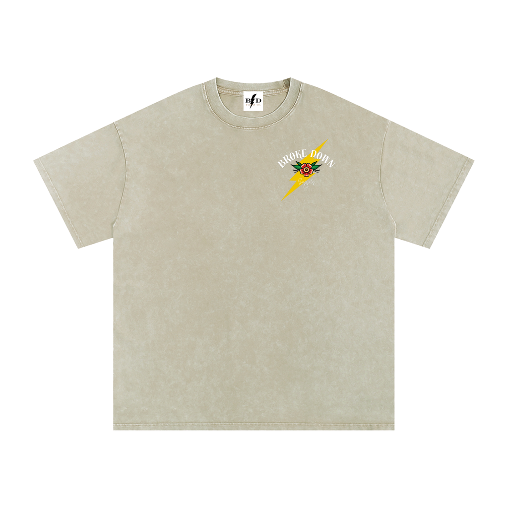 Gorilla - Snow Washed Oversized Cotton T-Shirt