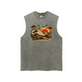Bottle - Snow Washed Frayed Hem Tank Top