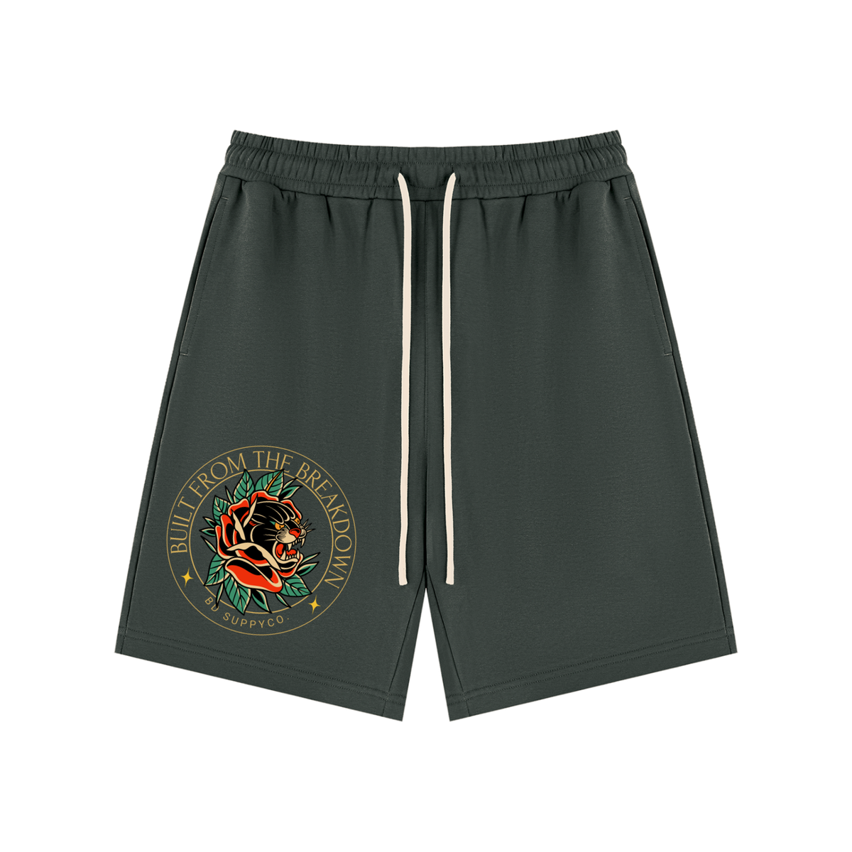Panther Rose - Unisex Drawstring Shorts