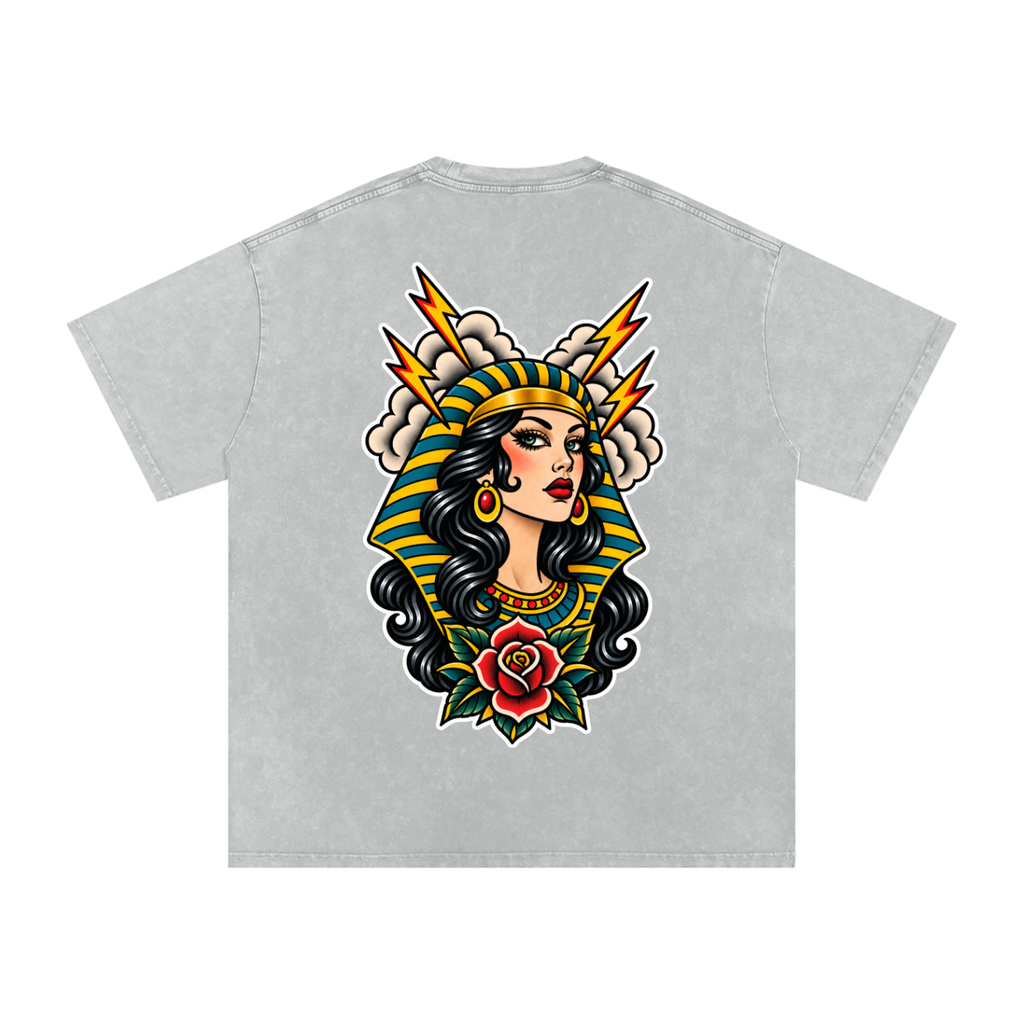 Egyptian - Snow Washed Oversized Cotton T-Shirt