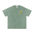 Broke Down Panther - Snow Washed Oversized Cotton T-Shirt