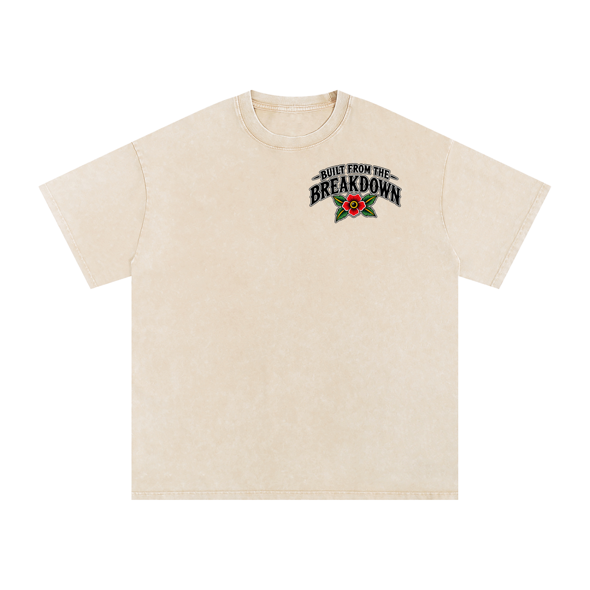 Recovery lighthouse - Snow Washed Oversized Cotton T-Shirt