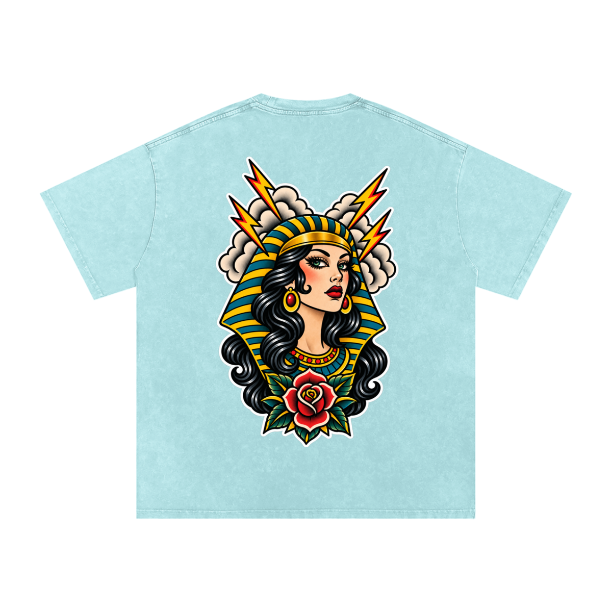 Egyptian - Snow Washed Oversized Cotton T-Shirt