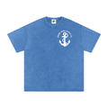 Steady through the storm - Snow Washed Oversized Cotton T-Shirt
