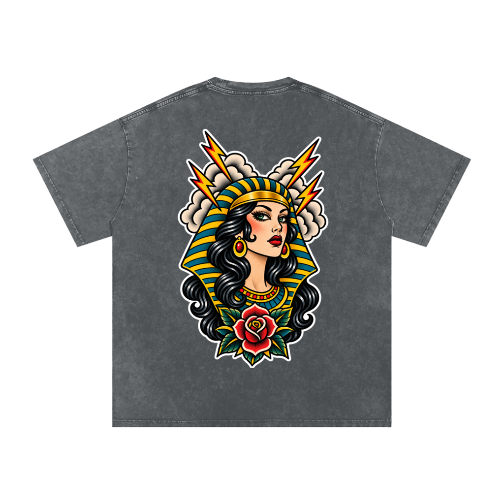 Egyptian - Snow Washed Oversized Cotton T-Shirt