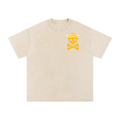 Stay grounded - Snow Washed Oversized Cotton T-Shirt