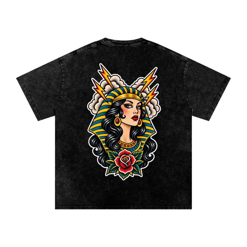Egyptian - Snow Washed Oversized Cotton T-Shirt