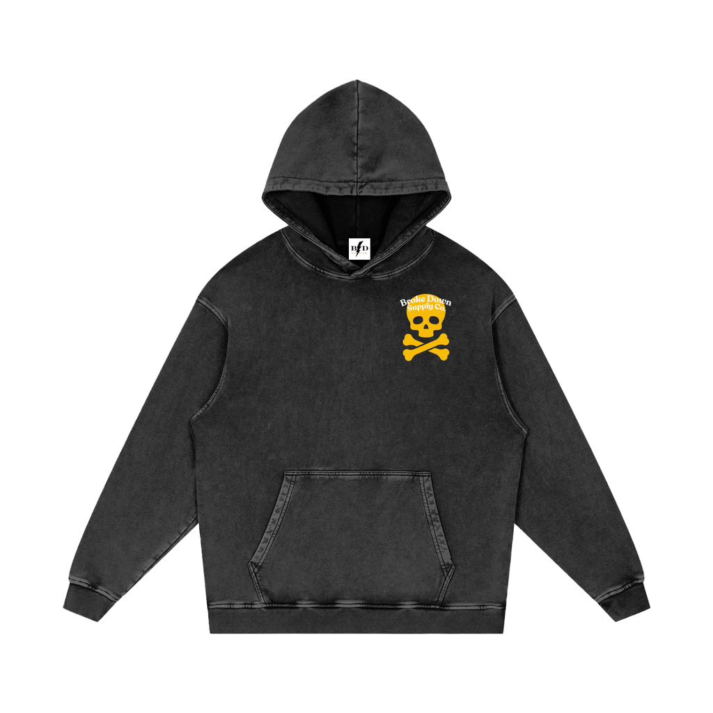 Rough Roads - Snow Washed Loose Cotton Hoodie