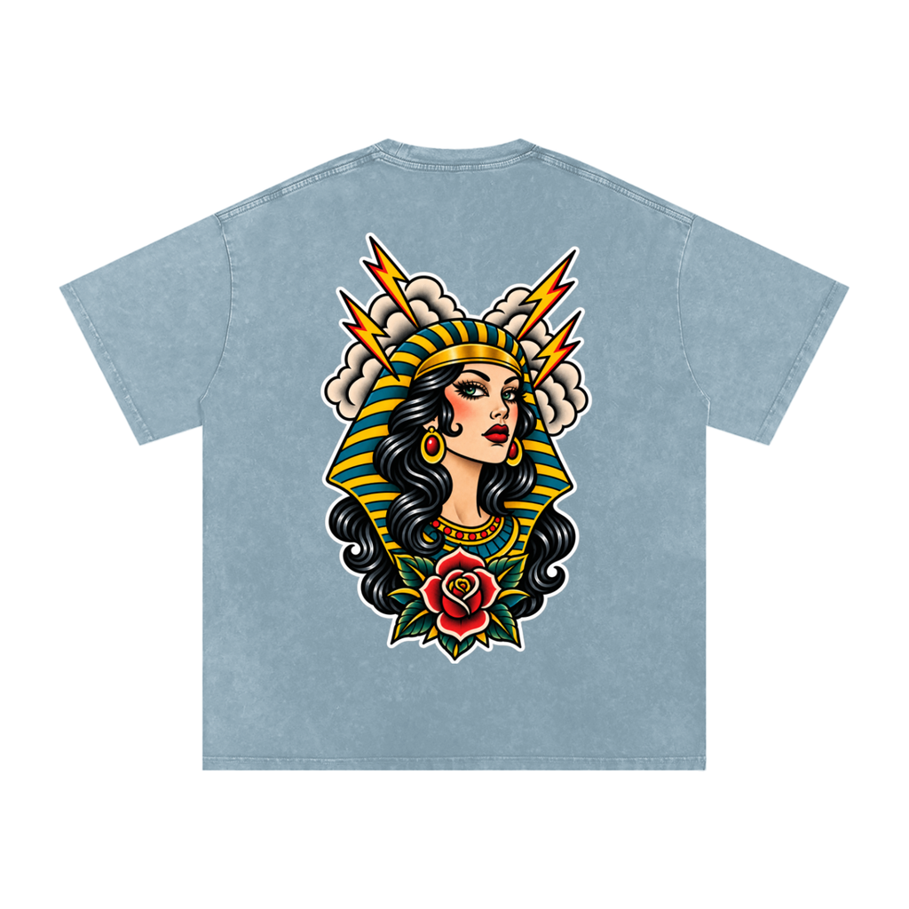 Egyptian - Snow Washed Oversized Cotton T-Shirt