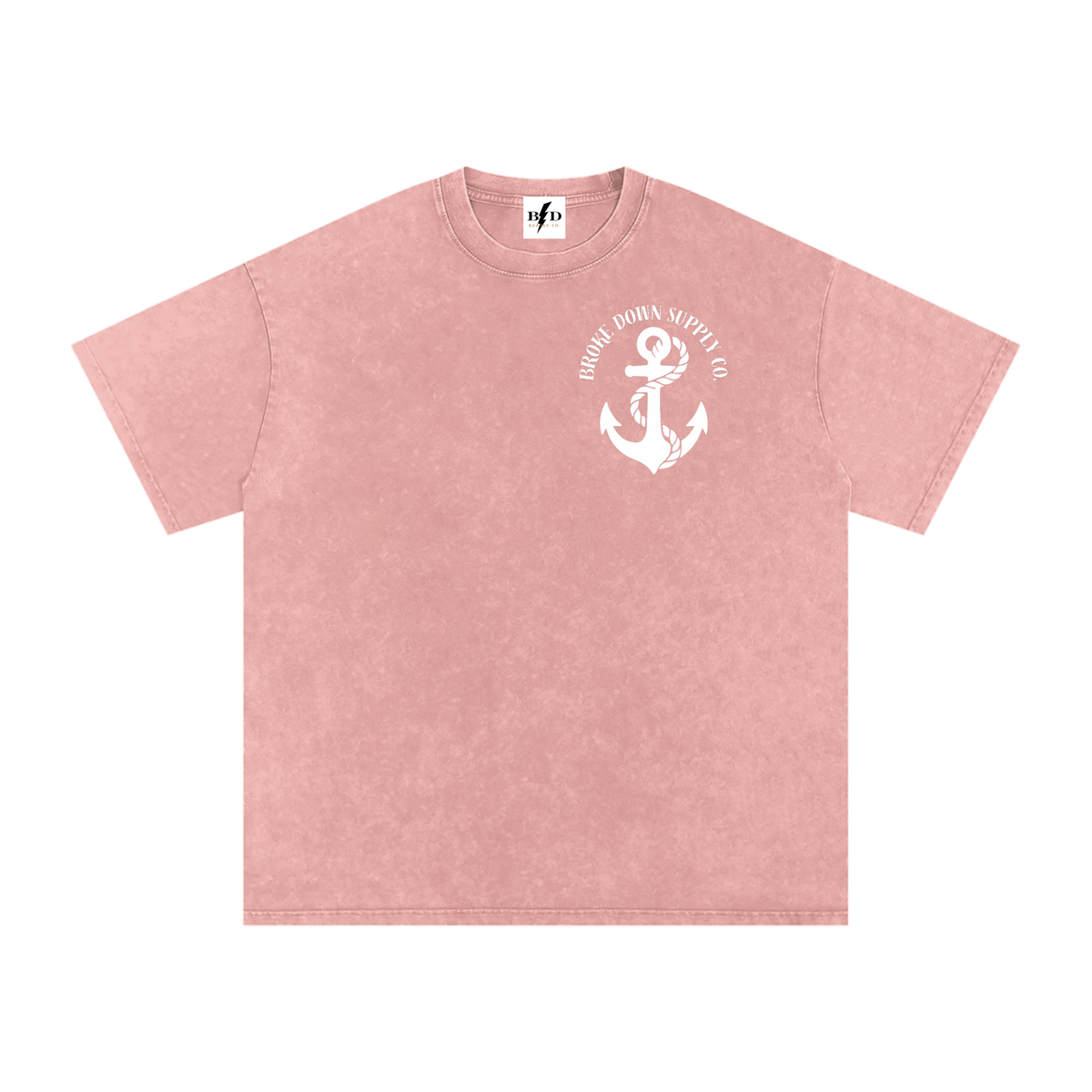 Steady through the storm - Snow Washed Oversized Cotton T-Shirt