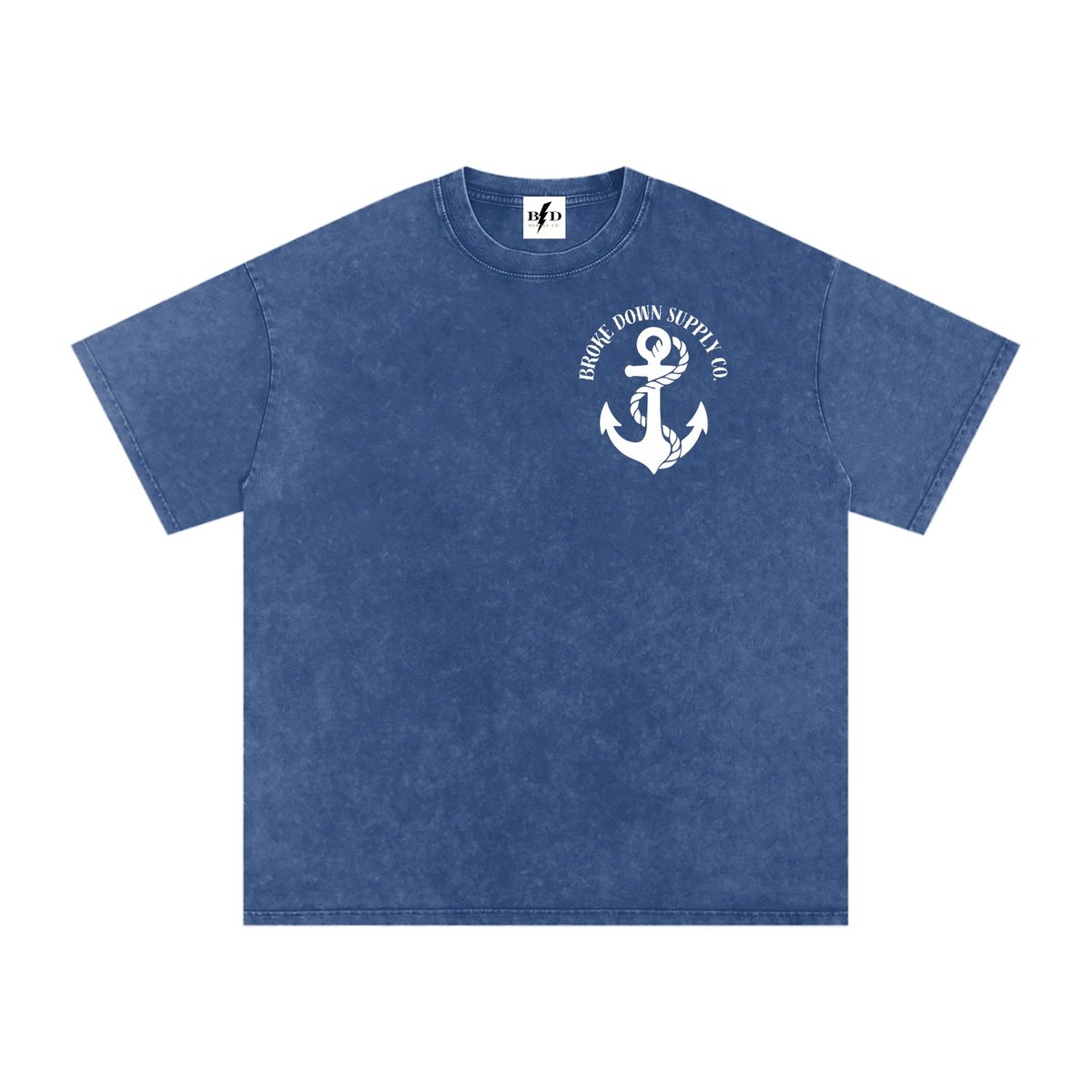 Steady through the storm - Snow Washed Oversized Cotton T-Shirt
