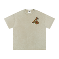 Indian Skull - Snow Washed Oversized Cotton T-Shirt
